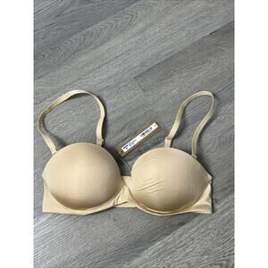 Skims Ultimate Push Up Strapless Bra 34B Sand BA-BAN-9056 (80304)